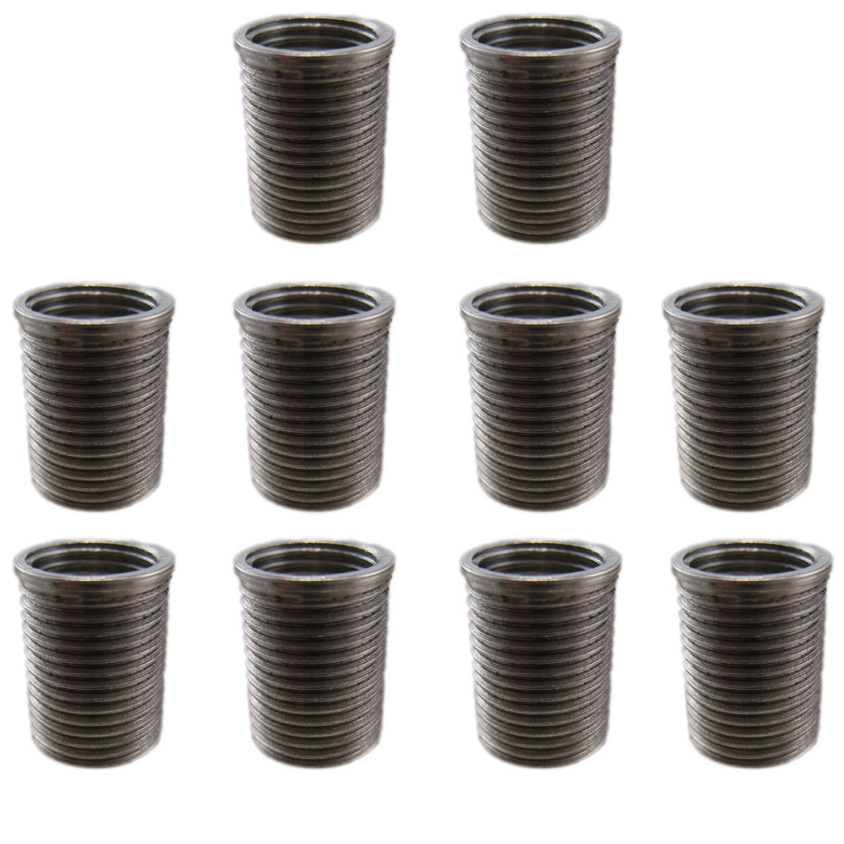 thumbnail interactive-video image 1 of Time-Sert 1/2-13 X 1" Carbon Steel Thread Inserts – 10 Pack, Made In USA, High-Strength Repair Inserts 1 of 9